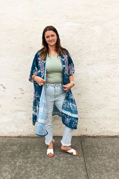 I am in love with all the different patterns of this beautiful kimono...and the colors! This one is definitely a show stopper. The gorgeous blue, pink and hint of mint colors just go perfectly together. You will absolutely love the soft, slick material. One Size Fits All 100% Poylester Boho pattern short sleeve kimono. Blue Floral Print Kimono For Loungewear, Casual Patterned Kimono With Boho Print, One Size Casual Patterned Kimono, Bohemian Long Kimono With Ikat Print, Casual One Size Patterned Kimono, Long Bohemian Kimono With Ikat Print, Blue Boho Print Kimono For Beach Cover-up, Blue Boho Print Kimono For Beach, Blue Boho Print Kimono For Spring