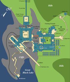 a map of the great black lake amusement park