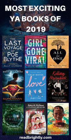 the most exciting yabooks of 2019, including books by various authors and their names