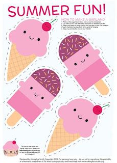 an iphone screen with the text summer fun on it and three ice creams in them