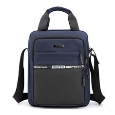 Style: Business commute Material: Polyester Fashion Element: Letters Pattern: Solid Color Color: Gray, Black, Dark Blue Occasion: Daily Matching Mens Crossbody Bag, Mens Bags Fashion, Business Briefcase, Travel Crossbody, Casual Crossbody Bag, Pocket Handbag, Nylon Handbag, Travel Handbags, Briefcase For Men