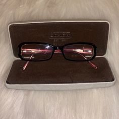 Coach Glasses With Prescription Lenses. Black Frame With Coach Logo. Comes With Case. Same Day Shipping. Coach Glasses, Coach Logo, Coach Accessories, Prescription Glasses, Glasses Accessories, Prescription Lenses, Black Frame, Sunglasses Case, Lenses