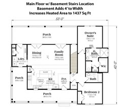 the floor plan for this home