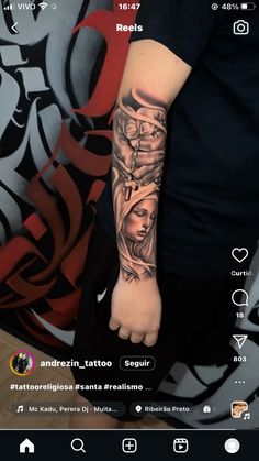 a person with a tattoo on their arm