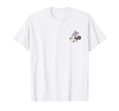 PRICES MAY VARY. Officially Licensed Disney Minnie Mouse Apparel for Men - Women - Boys and Girls; Cute T-Shirts; Girly T-Shirts; Pink Bow T-Shirts; Classic T-Shirts; Vintage T-Shirts; Floral T-Shirts; Hearts T-Shirts; Minnie Mouse T-Shirts; 22DNMI00027B-001 Lightweight, Classic fit, Double-needle sleeve and bottom hem Disney Minnie Mouse Crew Neck T-shirt, Disney Minnie Mouse Short Sleeve T-shirt, Pink Mickey Mouse T-shirt With Crew Neck, Pink Mickey Mouse Crew Neck T-shirt, Minnie Mouse Graphic Tee Short Sleeve, White Minnie Mouse Graphic Tee, Cute Mickey Mouse Short Sleeve T-shirt, Minnie Mouse Outfits, Face Cute