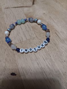 Inoskue Hashibira inspired bracelet from Demon slayer Casual Personalized Friendship Bracelets, Personalized Casual Friendship Bracelets, Demon Slayer Bracelet, Friendship Bracelet, Bracelet Designs, Demon Slayer, Friendship Bracelets, Beauty Book, Gender Neutral