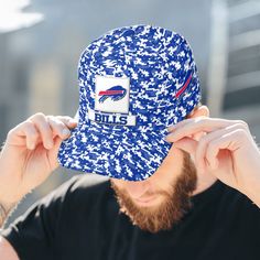 Introducing the Buffalo Bills Digital Camo AOP Classic Baseball Cap, a must-have accessory for any fan of the legendary team. Sports Fan Baseball Cap With Curved Brim, Sports Fan Hat With Curved Brim, Sports Fan Snapback Fitted Hat For Sports Events, Sports Fan Fitted Hat With Flat Brim, Curved Brim Sports Fan Hat, Adjustable Sports Fan Hat For Fan Merchandise, Sports Fan Baseball Cap With Team Logo, Baseball Season Sports Fan Snapback Hat With Flat Brim, Baseball Season Snapback Cap For Fans