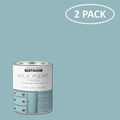 two cans of rustoleum milk paint with the words,'2 pack '