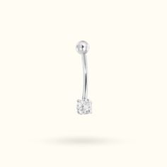 Jewelry Information: Material: 14k Gold Stone: Swarovski Zirconia Designed For: Rook Post Thickness: 16g (1.2mm) Post Length: 5/16 (8mm) Jewelry Type: Internally Threaded