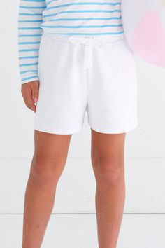 These sweet pull-on Shipley Shorts are the perfect everyday essential she needs this spring! Featuring Worth Avenue White, an elastic waistband and white bow, these little shorts are sure to be her new summertime favorite. Beaufort Bonnet Company, Beaufort Bonnet, Short Dresses Casual, White Bow, Pima Cotton, Everyday Essentials Products, Casual Dresses, Short Dresses, Elastic