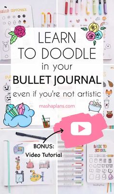 How To Bullet Journal, Bullet Journal Work, Bullet Journal For Beginners, Doodle Videos, To Do Planner, Creating A Bullet Journal