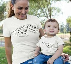 Trendy Fashion Mommy And Me Outfits Mum Mother Daughter Son Family Matching T Shirt Pizza Shirt, Womens Tops Baby Mama Shirt, Mother Daughter Matching Shirts, Heart Pizza, Son Clothes, Matching Family T Shirts, Funny Toddler Shirt, Pizza Shirt, Mommy And Son, Mommy And Me Shirt