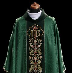 Brand new Chasuble and matching stole. Embroidered Fabric is damask very light. Total length 130 cm Privat auction Priestly Garments, Roman Fashion, Embroidered Fabric, Damask, Poland, Varsity Jacket, Looks Great, Bathing Beauties, Auction