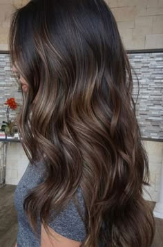 Balayage on Black Hair Ashy Blonde Balayage, New Trendy Hairstyles, Partial Balayage, Light Brown Balayage, Gray Balayage, Color For Black Hair, Red Balayage, Black Hair Balayage, Ashy Blonde