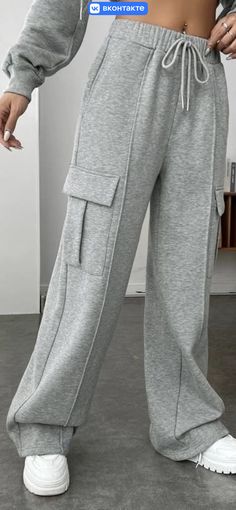 Women Sweatpants, Cargo Sweatpants, 2piece Outfits, High Waist Pants, Pantalon Cargo, Denim Jacket Women, Fashion Design Clothes, Sweat Pants, Waist Pants