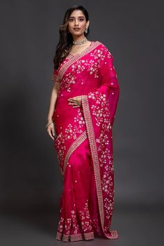 Pink organza saree, Pearl work saree, Leaf neck blouse, Designer saree, Designer Saree Online, Buy Saree, Saree, Sarees, Saree Online, Saree for Women, Saree for Wedding, Saree Designs, Saree blouse Designs, Party Wear Saree, Wedding Saree, Festive Saree Heavy Embroidery Blouse, Wedding Pearls, Golden Saree, Peach Saree, Pearl Work, Saree Floral, Lace Saree