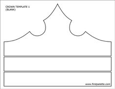 a paper crown template for kids to make