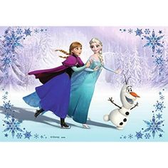 two frozen princesses are dancing together in the snow