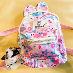 ***Brand New*** Cute Children Colorful Backpack Comes With Baby Cow Keychain Cow Keychain, Baby Cow, Colorful Backpacks, Baby Cows, Girls Bags, Mini Backpack, Kids Accessories, Cow, Bag Accessories