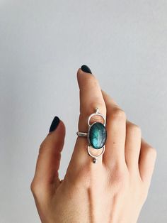 Labradorite ring,sterling silver ring,blue  labradorite ring,boho ring,ring for women,gemstone ring,statement ring,art deco ring,casual rin by KathyRossJewelry on Etsy https://www.etsy.com/listing/585017278/labradorite-ringsterling-silver-ringblue Mystical Natural Stones Ring Jewelry, Mystical Natural Stone Ring Jewelry, Silver Labradorite Open Ring Jewelry, Labradorite Silver Open Ring Jewelry, Bohemian Oval Labradorite Rings, Mystical Labradorite Ring Jewelry, Elegant Adjustable Labradorite Ring, Bohemian Sterling Silver Emerald Ring, Unique Silver Labradorite Ring