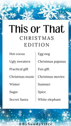 this or that christmas edition