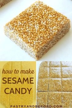 how to make sesame candy with step by step instructions