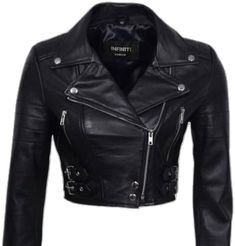 Biker Leather Jacket, Black Leather Biker Jacket, Biker Leather, Leather Biker Jacket, Biker Jacket, Front Zipper, Leather Upper, Black Leather, Jackets & Coats