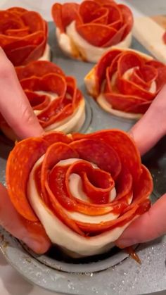 not in 2024 Dinner Ideas Finger Food, Charcuterie Board Ideas With Pizza, Valentine's Themed Food, Cute Orderves, Flower Shaped Pizza, Food For Easter Party, Nye Menu Ideas Simple, Italian Dessert Charcuterie Board, Boujee Food Ideas