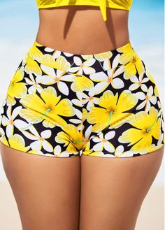 Color:Yellow;Size:XL;Package Contents:1 X Swim Shorts; Rash Guard Swimwear, High Waisted Swim, Body Confidence, Blue Jumpsuits, Printed Swim, Swimwear Cover Ups, Swimwear Cover, Swim Dress, One Piece Swimwear