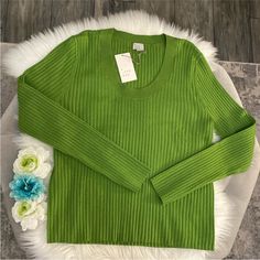 Green Ribbed Sz 1x V Neck Long Sleeve Sweater New! Pit To Pit 21” Length 24” Very Soft Offers Encouraged Unless Marked Firm Binbag A New Day, Sleeve Sweater, Long Sleeve Sweater, New Color, V Neck, Long Sleeve, Green, Women Shopping, Color