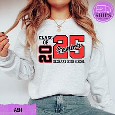 Custom Embroidered Senior 2025 Sweatshirt / Class of 2025 Graduation Hoodie / Senior Shirt / Grad Gift / Senior 2025 Graduation Sweater --------------------------------------------- Hello and welcome to Dazzling Delig Designs! Explore our collection of ultra-soft clothing featuring charming designs, ideal for a personal treat or a thoughtful gift. We're dedicated to using premium materials and eco-friendly direct-to-transfer ink, ensuring both a lightweight feel and high-quality prints. Enjoy th 2025 Graduation, Senior Sweatshirts, Soft Clothing, High School Graduation Gifts, Senior Shirts, Class Of 2025, High School Classes, School Class, Soft Clothes