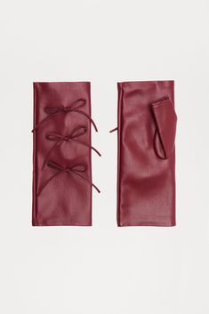 Available In Burgundy. Fingerless Gloves Bow Detail Faux Leather Fabrication Imported | Keep It Short And Sweet Fingerless Gloves in Burgundy by Fashion Nova Burgundy Accessories, Burgundy Fashion, Red Gloves, Short And Sweet, Bow Detail, Winter Wear, Fingerless Gloves, Fashion Nova, Gloves