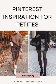 Pinterest fashion inspiration for Petite women in 2024. Is Pinterest style Petite-friendly? Recreating Pinterest outfits as a short woman.  I decided to challenge myself and choose a few Pinterest-inspired outfits for Fall and winter and recreate them as a Petite woman. All three of these outfits have different style and vibe- feminine, elegant and casual outfits. Petite fashion. Petite clothing. Pinterest style guide for Petite women. Casual Outfits Petite, Recreating Pinterest Outfits, Pinterest Style, Petite Clothing, Fashion Petite, Outfits Petite, Pinterest Outfits, Pinterest Fashion