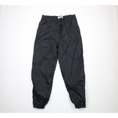 Vintage 90s Streetwear Mens Large Blank Lined Nylon Joggers Jogger Pants Black Mens Pants Blemish on the inner left leg Mens size Large  Measurements are: 18 inches across the waist laid flat 32 inch inseam 45 inches from top to bottom Black Nylon US Shipping is FREE Canada is $15 and International is $24 Check out my other items in my store! PR293 Black Mens Pants, Martial Arts Pants, Mens Wide Leg Pants, Twilight Dr, Mens Knit Sweater, Waterproof Parka, Black Streetwear, Athleisure Men, Military Pants