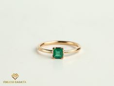 Check out our shop for more items https://www.etsy.com/shop/VimleshBadaya Natural Emerald ring, dainty ring, emerald stacking ring, princess cut emerald , stacking ring, dainty emerald ring, dainty promise ring. Same design can be made also with other custom gemstones per request. Product details: - Solid gold - approx 4mm emerald square - Band size is 1.1mm - Made to order - 8 to 10 business days. Ring size - US 3 to US 9 (for smaller or larger ring size, please contact) Please select your size Handmade Minimalist Emerald Ring, Square Emerald Ring, Emerald Promise Ring, Dainty Promise Ring, Ring Princess Cut, Smaragd Ring, Natural Emerald Rings, Ring Square, Elegant Engagement Rings