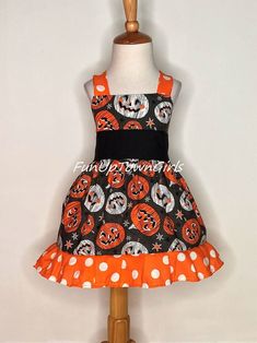 GIRLS FALL HALLOWEEN LANTER JACK PUMPKINS JUMPER DRESS FROM 12M TO 6Y Orange Halloween Costume Dress, Fun Halloween Costume Dress, Fun Halloween Costume Party Dresses, Fun Fitted Halloween Dress, Halloween Pumpkin Head, Halloween Jumper, Halloween Lantern, Beautiful Halloween, Pumpkin Dress