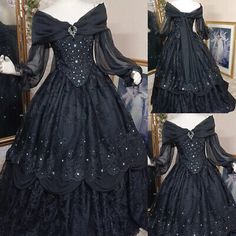 Gothic Wedding Dress Victorian, Black Gothic Wedding Dresses, Black Gothic Wedding, Gothic Wedding Dresses, Wedding Dresses Off Shoulder, Goth Wedding Dresses, Gothic Victorian Dresses, Gothic Gowns, Black Wedding Dress Gothic