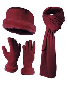 PRICES MAY VARY. Includes 3 pieces set of hat, glove, and scarf with a beautiful detail of plush fur trim. Made of 100% Polyester Available in 13 colors. ALL IN ONE: the 3 pieces set of hat, gloves, and scarf give you the most functionally accessories the winter. Don´t worry about finding each piece to match they already come together. SOFT MATERIAL: The 3 pieces set is made of 100% polyester to ensures the softness of the product. Also, this material is made to last under any weather conditions White Baseball Hat, Pink Beret, Cheerleader Costume, Belle Beauty And The Beast, Fall 23, Kate Spade Sunglasses, Cold Weather Gloves, Winter Set, Womens Gloves