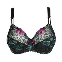 Peacock Feather is a blend of vivid colours. Warm fuchsia and intense shades of blue and green create a stunning contrast against a black background. Style#: 016-3490 Style: Lace Full Cup Underwired Bra Fabric: 50% Polyamide, 23% Polyester, 15% Elastane, 12% Viscose Design: Full cup underwired lace bra with a sturdy double lining. This bra fully encloses the breasts. Fit and Tips: True to size. Strapless Bralette, Full Cup Bra, Bare Necessities, Plus Size Bra, Bra Shop, Luxury Lingerie, Color Bands, Jacquard Pattern, Active Leggings