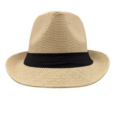 Elevate your style with the Panama Jack Matte Toyo Fedora in the elegant sand color. This hat combines sophistication with comfort, making it a versatile accessory for any occasion. With its 3/4" brim, it offers sun protection while allowing for breathability, keeping you cool and stylish under the sun. Crafted from matte Toyo material, it's designed for both durability and a polished look. Whether you're attending a garden party, a beach outing, or simply enjoying a leisurely stroll, the Panama Beige Fedora Hat For Travel, Fitted Fedora Hat For Beach, Short Brim Top Hat For Kentucky Derby, Kentucky Derby Top Hat With Short Brim, Lightweight Short Brim Hat For Kentucky Derby, Beige Flat Brim Fedora For Kentucky Derby, Beige Straw Fedora For Kentucky Derby, Solid Fedora Hat Bands For Beach, Kentucky Derby Straw Fedora In Beige