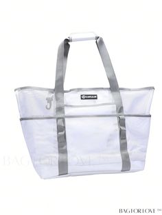 BagForLove - Large Capacity Polyester School Beach Bag for College & High School, Perfect for Outdoors & Travel Product Description Color White Strap Type Top Handle Details Cut Out Style Vacation Bag Size Large Pattern Type Tropical Type Duffel Bag Closure Type No-closure Features High-capacity Magnetic No Material Polyester Composition 100% Polyester Size Chart INCH CM Bag Length Bag Width Bag Height Handle Height Strap Length 16.5 inch 8.7 inch 15 inch 8.3 inch 23.6 inch Bag Length Bag Width Trendy Large Capacity White Beach Bag, Trendy White Large Capacity Beach Bag, Functional Beach Bag For Daily Summer Use, Functional Summer Tote Beach Bag, Functional Summer Bags For Daily Use, White Large Capacity Bucket Beach Bag, Functional Rectangular Beach Bag For Summer, Functional Rectangular Summer Beach Bag, Functional White Packable Bags