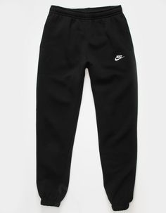 Nike Sportswear Club Fleece Sweatpants. Combines Classic Style With The Soft Comfort Of Fleece. Standard Fit Has A Relaxed, Easy Feel. Tapered Leg. Elastic Waistband. Side Pockets. Embroidered Logo On Left Leg. Elastic Cuffs. Fleece Lining. 80% Cotton 20% Polyester. Machine Wash. Imported. Nike For Women Clothes, Nike Oversized Sweatpants, Joggings Nike, Nike Wishlist, Tuta Nike, Nike Trackies, Nike Trousers, Black Nike Pants, Nike Hose