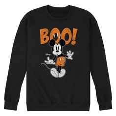 Copyright Disney Disney Long Sleeve Tops For Fall, Fall Mickey Mouse Crew Neck Sweatshirt, Fall Mickey Mouse Sweatshirt For Streetwear, Disney Sweatshirt For Fall Streetwear, Disney Long Sleeve Sweatshirt For Fan Events, Fall Streetwear Mickey Mouse Tops, Black Mickey Mouse Sweatshirt For Streetwear, Black Disney Sweatshirt For Streetwear, Black Long Sleeve Mickey Mouse Sweatshirt