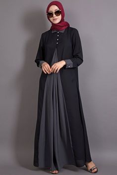 New Abaya Designs Muslim Fashion Modern, Simple Abaya Designs, Islamic Clothing Abayas, Simple Abaya, Abaya Online, Casual Abaya, Abaya Black, Pakistani Street Style, Muslim Fashion Hijab