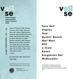 the back and front cover of an event brochure, with text on it