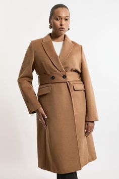 Feel Elevated No Matter The Weather In Our Plus Size Midi Length Coat, Made In High Quality, Thick Wool, Featuring A Fit That Flatters The Figure And Statement, And A Wide Belt. Wear It Over Any Outfit, Whether Heading Out For Dinner Or To The Office. Plus Size Tailored Wool Blend Belted Coat High Quality Wool Blend Fabric Flattering Fitted Bodice Straight Hanging Skirt V Neckline Belted Waistline Statement, Wide Collar Expertly Designed For Those Uk Size 18/Us Size 14 And Above, Our Plus Size C Petite Wedding Guest Dresses, Plus Size Coat, Plus Size Workwear, Plus Size Formal, Petite Coat, Thick Wool, Plus Size Coats, Fall Outfits For Work, Belted Coat