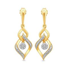 Brand: JeweliliFeatures: Pendant and Dangle Earrings Set in Yellow Gold Plated Sterling Silver with 1/8 Cttw Natural White Round Diamond L: 62.89 MM, W: 11.88 MM, H: 56.05 MM The perfect gift for Valentine's Day, birthday, anniversary, or "just because." Item is shipped in a beautiful gift box Return on any order within 30 days Item Condition: NewBinding: Jewelry Pandant Earring Set In Gold, Pandant Earring Set, Round Diamond Pendant, Formal Earrings, Gold Bangles For Women, Sweet Accessories, Diamond Dangle Earrings, Yellow Gold Jewelry, Earrings Studs