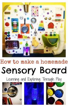 how to make a homemade sensory board learning and exploring through play