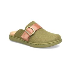 Manufacturer: Born Size Origin: US Style Type: Clogs Collection: Born Closure: Material: Wool/Leather Fabric Type: Wool Sku: BH5932284 Size: 8.  Color: Green.  Gender: female.  Age Group: adult. Wool Clogs, Leather Fabric, Shoes Women Heels, Clogs, Clothing And Shoes, Shoes Heels, Buckle, Women Shoes, Wool