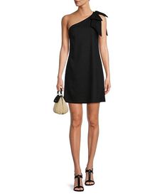 Antonio Melani Charlie Linen Blend One Shoulder Shift Dress | Dillard's Spring A-line One Shoulder Cocktail Dress, Chic One-shoulder Dress With Side Zipper, Summer Evening One Shoulder Dress With Side Zipper, Summer One Shoulder Mini Dress With Side Zipper, One Shoulder Dress With Side Zipper For Spring, Summer Dress With Asymmetrical Neckline And Side Zipper, One Shoulder Mini Dress With Side Zipper For Summer, Formal Summer Dress With Side Zipper, Cocktail One Shoulder Dress With Side Zipper